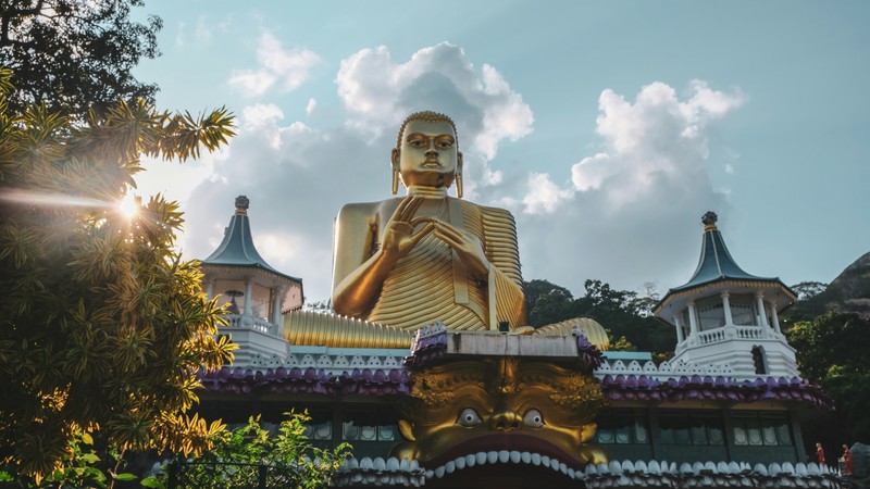 Image of Dambulla Royal Cave Temple and Golden Temple