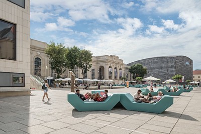Image of Just hanging out at the Museums Quartier Wien