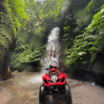 Image of Ubud: Jungle, Waterfall, and Tunnel ATV Tour & Lunch Options